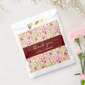 水鮮やか色サマーチューリップ結婚花 フェイバーバッグ (封をした状態)