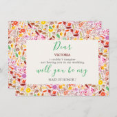 水鮮やか色サマーチューリップ結婚花 メニュー (正面/裏面)