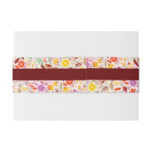 水鮮やか色サマーチューリップ結婚花 招待状ベリーバンド (裏面例)