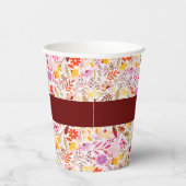 水鮮やか色サマーチューリップ結婚花 紙コップ (右)