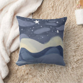 水鮮やか色スター輝く装飾用クッション クッション (ブランケット)