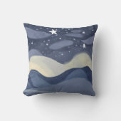 水鮮やか色スター輝く装飾用クッション クッション (正面)