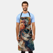 水鮮やか色ディアデロスマートスカトリナ エプロン (着用した状態)