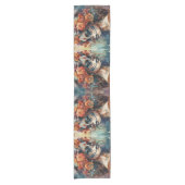 水鮮やか色ディアデロスマートスカトリナ ショートテーブルランナー (正面)