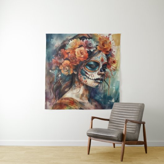 水鮮やか色ディアデロスマートスカトリナ タペストリー (インサイチュ)