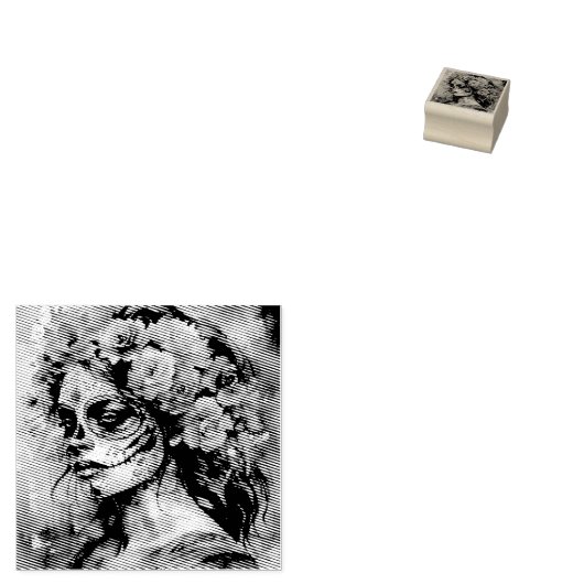 水鮮やか色ディアデロスマートスカトリナ ラバースタンプ (押印)