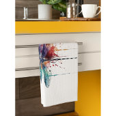 水鮮やか色トンボ キッチンタオル