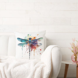 水鮮やか色トンボ クッション