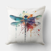 水鮮やか色トンボ クッション (正面)
