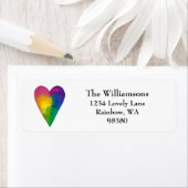 水鮮やか色ハート ラベル (インサイチュ)