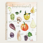 水鮮やか色フルーツ&野菜レシピ プランナー手帳 (正面)