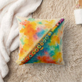 水鮮やか色フルート クッション (ブランケット)