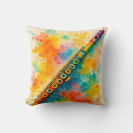 水鮮やか色フルート クッション