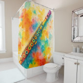 水鮮やか色フルート シャワーカーテン (インサイチュ)