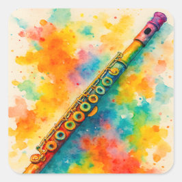 水鮮やか色フルート スクエアシール