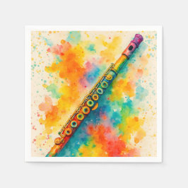 水鮮やか色フルート スタンダードカクテルナプキン