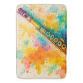 水鮮やか色フルート バスマット (正面縦)