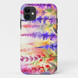 水鮮やか色フローラサルビア iPhone 11 ケース