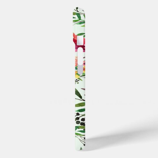 水鮮やか色フローラモノグラかわいらしム Case-Mate iPhoneケース (裏面 / 左)