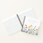 水鮮やか色フローラ結婚ズゲストブック ノートブック (内部)