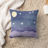 水鮮やか色ムーンスター輝く装飾用クッション クッション (ブランケット)