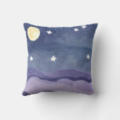 水鮮やか色ムーンスター輝く装飾用クッション クッション (裏面)