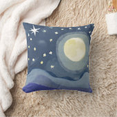 水鮮やか色ムーンスター輝く装飾用クッション クッション (ブランケット)