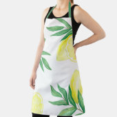 水鮮やか色レモンプリント エプロン (インサイチュ)