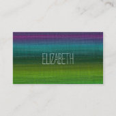 水鮮やか色抽象芸術ストライプ名前をカスタムする 名刺 (正面)