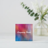 水鮮やか色芸術的はっきりしたモダン色 スクエア名刺 (スタンド正面)