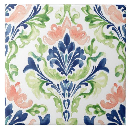 水鮮やか色 タイル (正面)