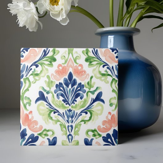 水鮮やか色 タイル