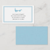 水鯨の代わりに本を持って来て下さい 名刺 (正面/裏面)