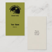 水鳥の狩り 名刺 (正面/裏面)