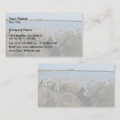 水鳥の狩り 名刺 (正面/裏面)