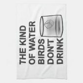 水鳥は飲まない キッチンタオル (縦)