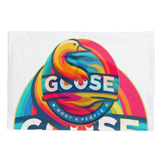 水鳥ガチョウ枕カバー 枕カバー (裏面)