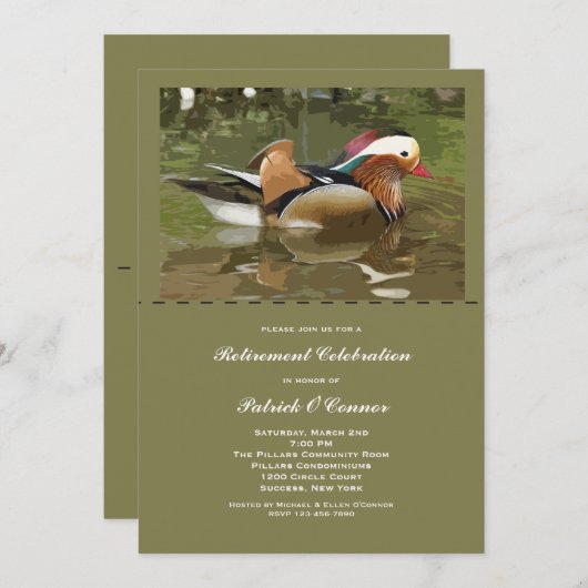 水鳥招待状 招待状 (正面/裏面)