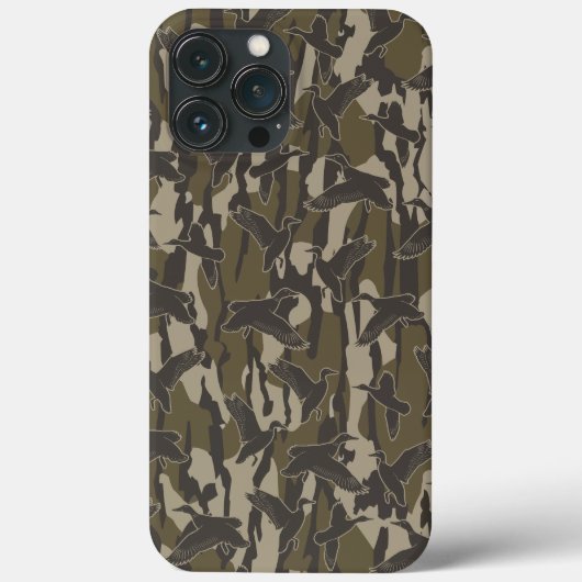 水鳥狩猟のボトムランド カモ ダックハンターズ Case-Mate iPhoneケース (裏面)