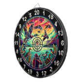 水鳥飛行目標デザイン ダーツボード (正面右)