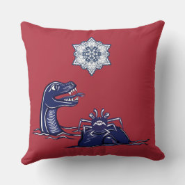水龍と化け蟹 クッション
