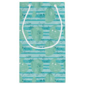 水1と遊んでいるかわいい動物 スモールペーパーバッグ (裏面)