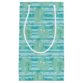 水1と遊んでいるかわいい動物 スモールペーパーバッグ (正面)