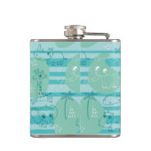 水1と遊んでいるかわいい動物 フラスク (裏面)