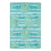 水1と遊んでいるかわいい動物 ミニクリップボード (裏面)