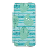 水1と遊んでいるかわいい動物 INCIPIO iPhoneウォレットケース (フォリオ 正面)