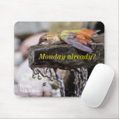 水2で置いているハチドリ マウスパッド (マウス)