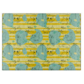 水2と遊んでいるかわいい動物 カッティングボード (正面)