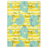 水2と遊んでいるかわいい動物 クリップボード (裏面)