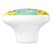 水2と遊んでいるかわいい動物 セラミックノブ (側面)